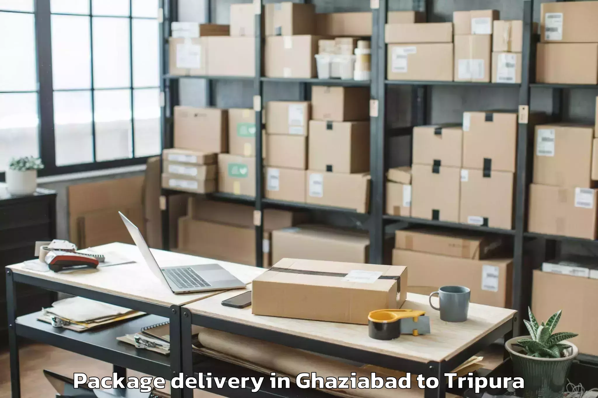 Book Your Ghaziabad to Gournagar Package Delivery Today